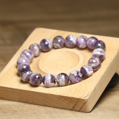 Olivenorma 10mm Fantasy Amethyst Adjustable Stretch Elastic Bracelet - image 4