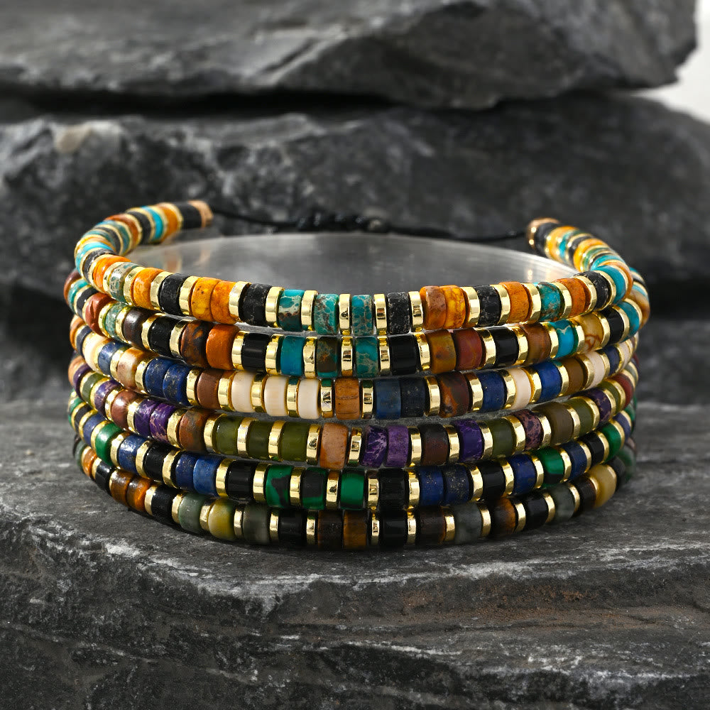 Olivenorma Mini Beaded Hematite Gemstone Trendy Beaded Bracelet - image 1