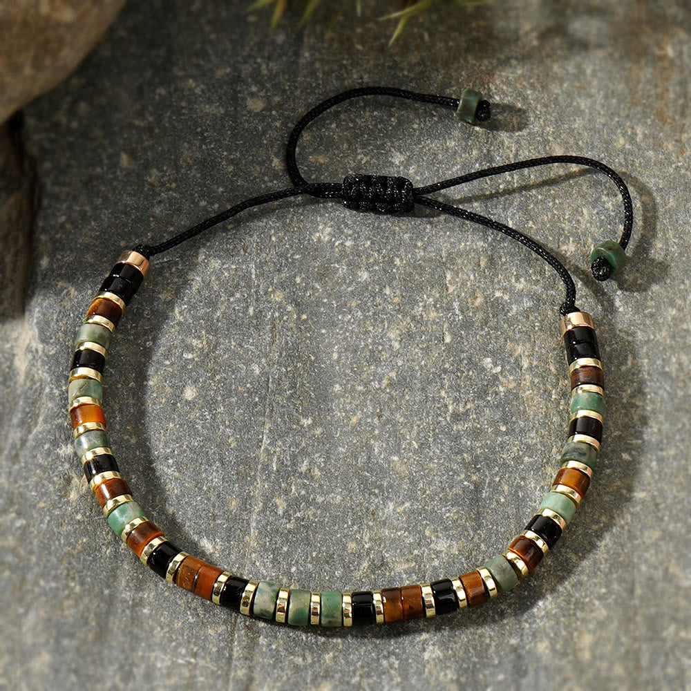 Olivenorma Mini Beaded Hematite Gemstone Trendy Beaded Bracelet - image 19