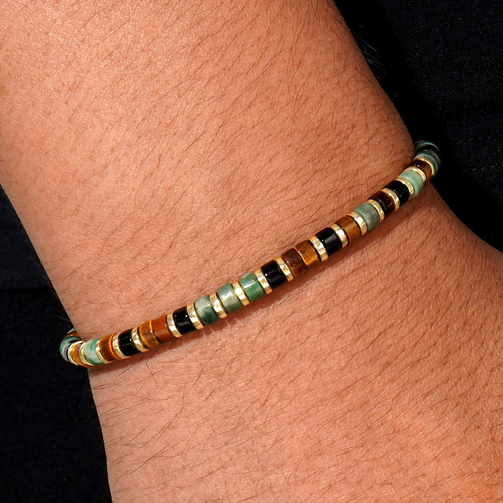Olivenorma Mini Beaded Hematite Gemstone Trendy Beaded Bracelet - image 18