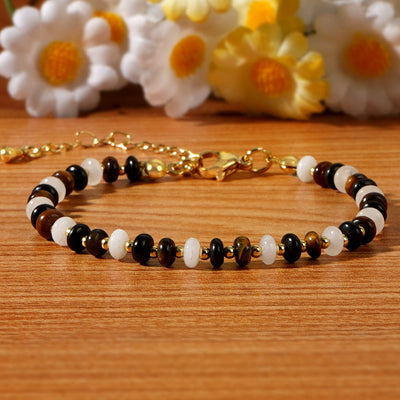 Olivenorma Boho Style Natural Crystal Adjustable Beaded Bracelet - image 4