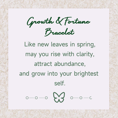 Olivenorma "Growth & Fortune" Green Phantom Quartz Bracelet