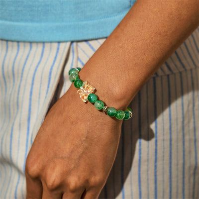 Olivenorma "Growth & Fortune" Green Phantom Quartz Bracelet