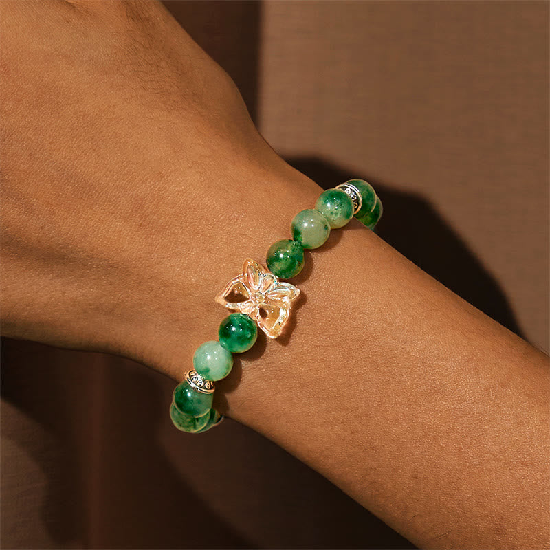 Olivenorma "Growth & Fortune" Green Phantom Quartz Bracelet