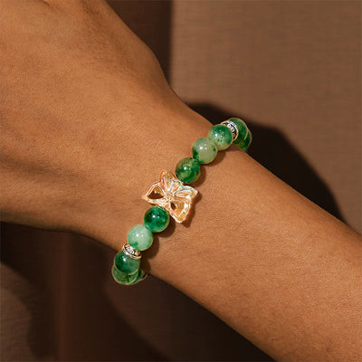 Olivenorma "Growth & Fortune" Green Phantom Quartz Bracelet
