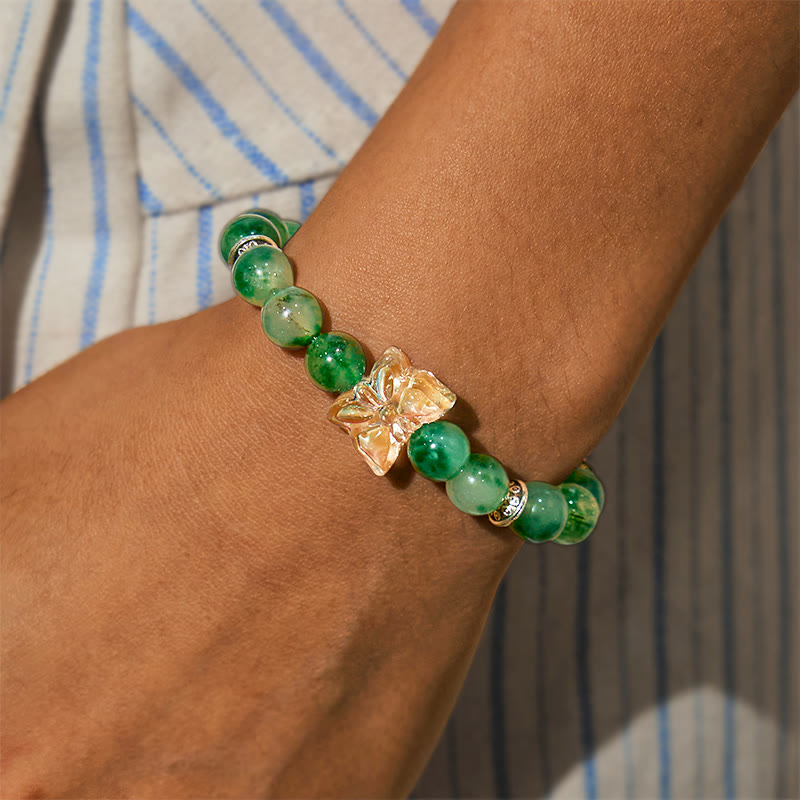 Olivenorma "Growth & Fortune" Green Phantom Quartz Bracelet