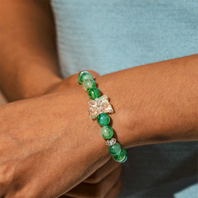 Olivenorma "Growth & Fortune" Green Phantom Quartz Bracelet