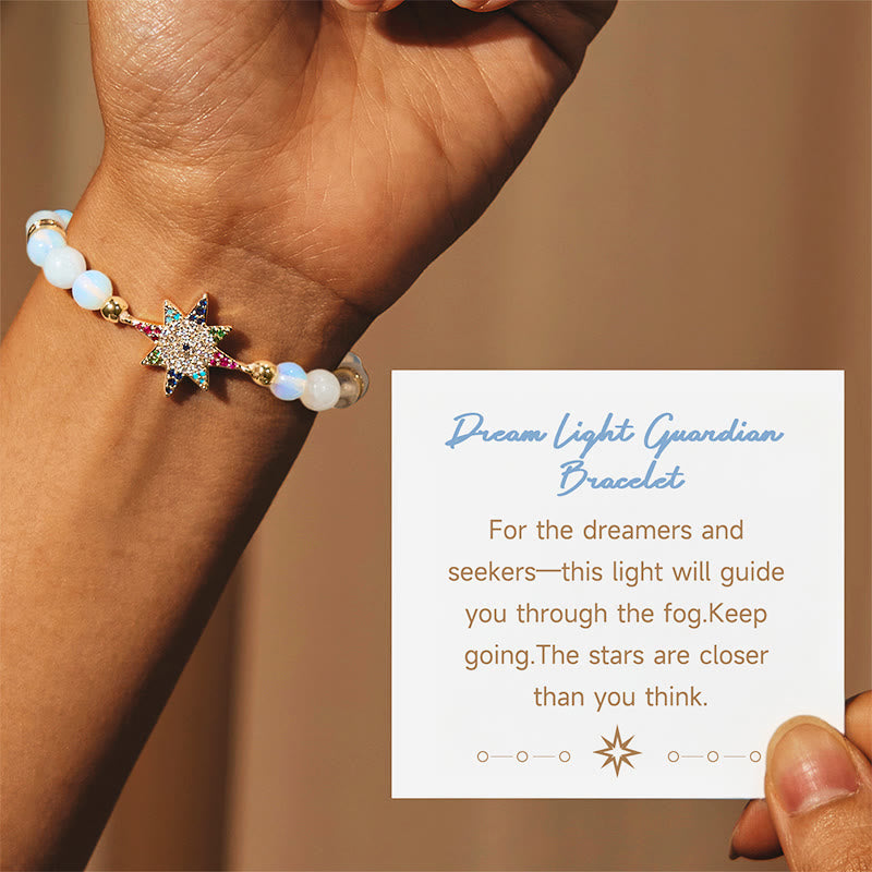 Olivenorma "Dream Light Guardian" Opalite Star Bracelet