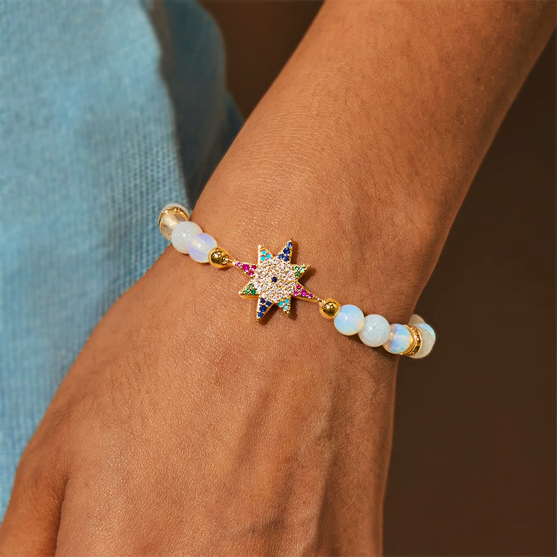 Olivenorma "Dream Light Guardian" Opalite Star Bracelet