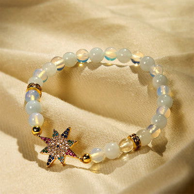 Olivenorma "Dream Light Guardian" Opalite Star Bracelet