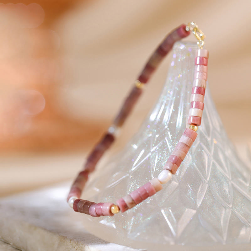 Olivenorma Natural Rhodochrosite Attract Love Beaded Bracelet - image 6