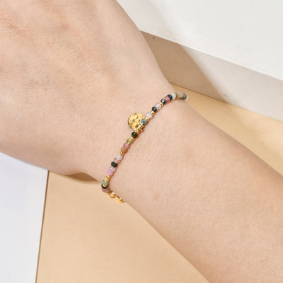 Olivenorma Fortune Biscuit Natural Mini Beads Gemstone Adjustable Bracelet - image 21