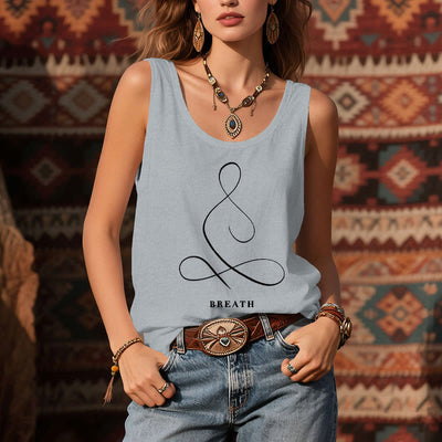 Olivenorma "CALM" & "BREATH" Yoga Tee Spiritual Tank Top - image 18