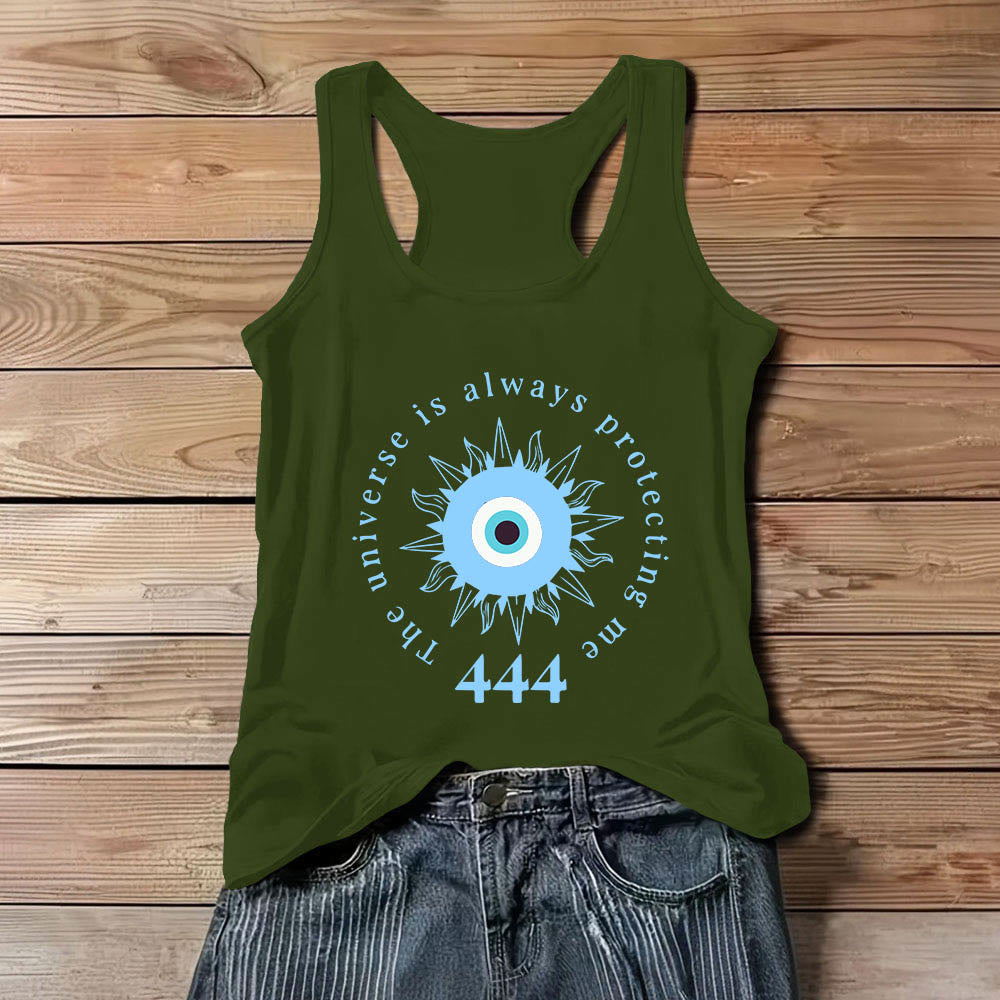 Olivenorma "444" Evil Eye Ward off Evil Protection Tank Spiritual Tee Shirt - Green - 3XL - image 12