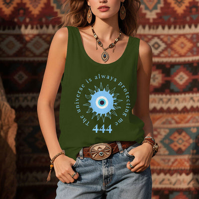 Olivenorma "444" Evil Eye Ward off Evil Protection Tank Spiritual Tee Shirt - image 13