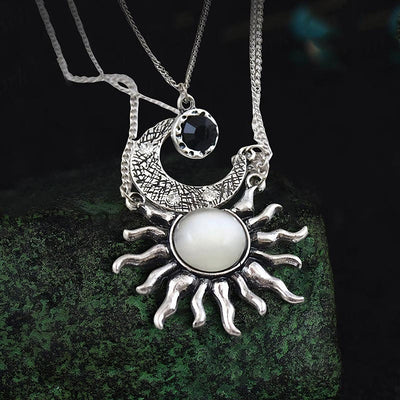 Olivenorma Luna's Celestial Crown Necklace - Silver - image 1
