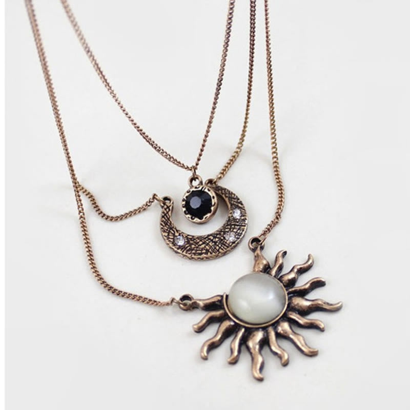 Olivenorma Luna's Celestial Crown Necklace - Bronze - image 6