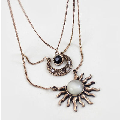 Olivenorma Luna's Celestial Crown Necklace - Bronze - image 6