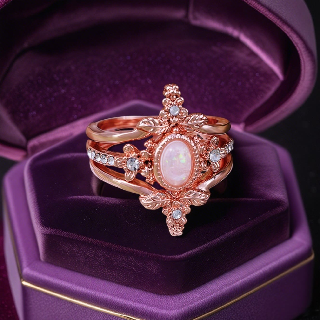 Olivenorma Freya's Bloom Ring Set - image 5