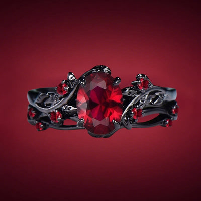Olivenorma ​Hesperides' Night Ring​​ - US 10 - Garnet - image 1
