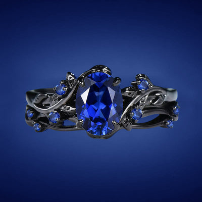 Olivenorma ​Hesperides' Night Ring​​ - US 10 - Sapphire - image 8