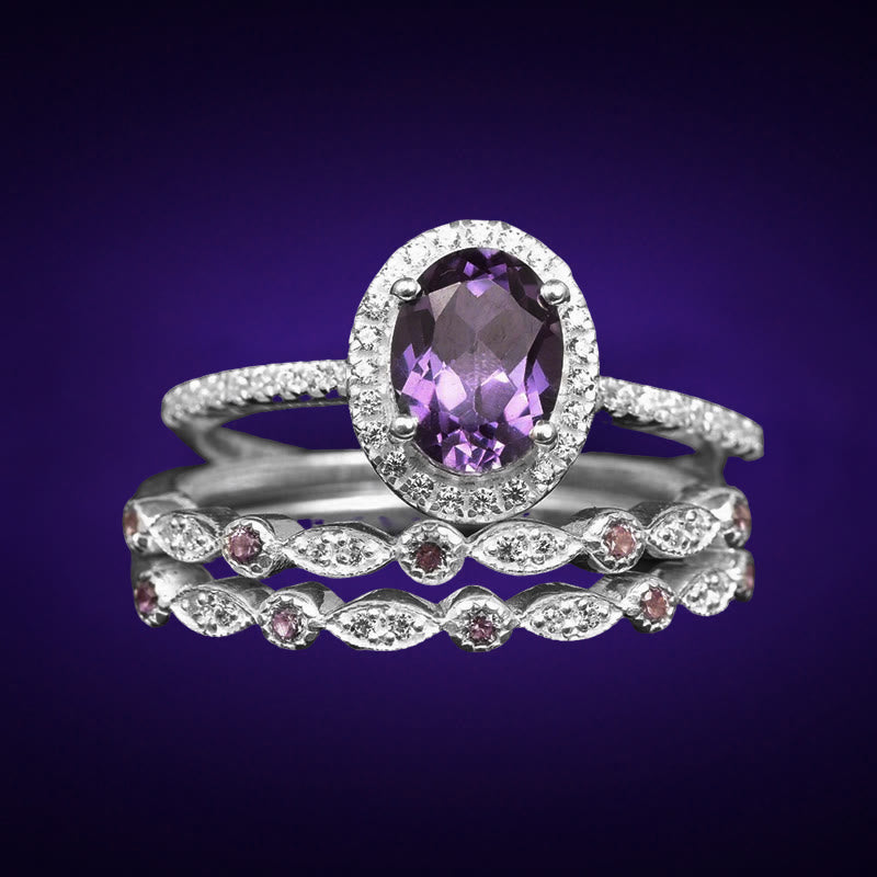 Olivenorma Nymph's Garden Ring - US 11 - Amethyst - image 7