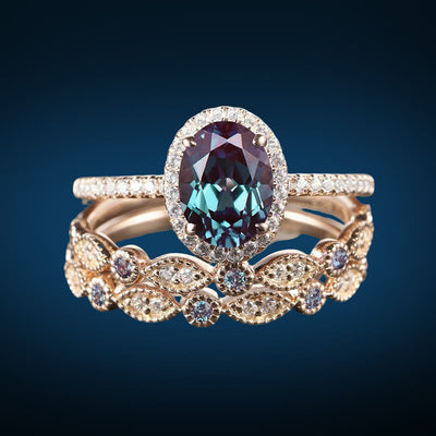 Olivenorma Nymph's Garden Ring - US 11 - Alexandrite - image 1