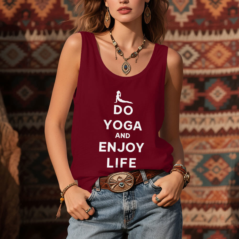 Olivenorma "DO YOGA AND ENJOY LIFE" Spiritual Tee Soft Sleeveless Women Tank - image 12