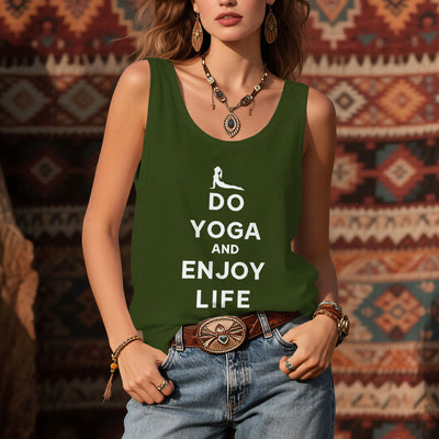 Olivenorma "DO YOGA AND ENJOY LIFE" Spiritual Tee Soft Sleeveless Women Tank - image 2