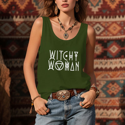 Olivenorma "WITCHY WOMAN" Spiritual Tee Women Tank Top - image 12