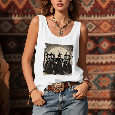 Olivenorma "GIRLS WILL HELP GIRLS" Girls' Power Witches Spiritual Sleeveless T-Shirt - image 8