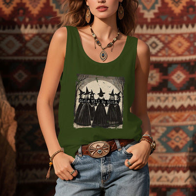 Olivenorma "GIRLS WILL HELP GIRLS" Girls' Power Witches Spiritual Sleeveless T-Shirt - image 12