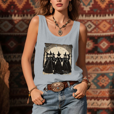Olivenorma "GIRLS WILL HELP GIRLS" Girls' Power Witches Spiritual Sleeveless T-Shirt - image 10