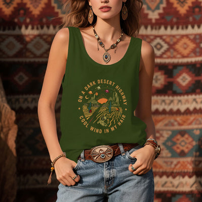 Olivenorma Summer Casual T-Shirt for Women Crewneck Sleeveless Tank Top - image 12