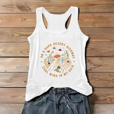 Olivenorma Summer Casual T-Shirt for Women Crewneck Sleeveless Tank Top - White - 3XL - image 7