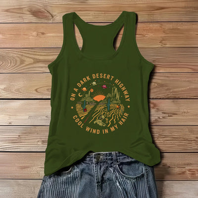 Olivenorma Summer Casual T-Shirt for Women Crewneck Sleeveless Tank Top - Green - 3XL - image 11