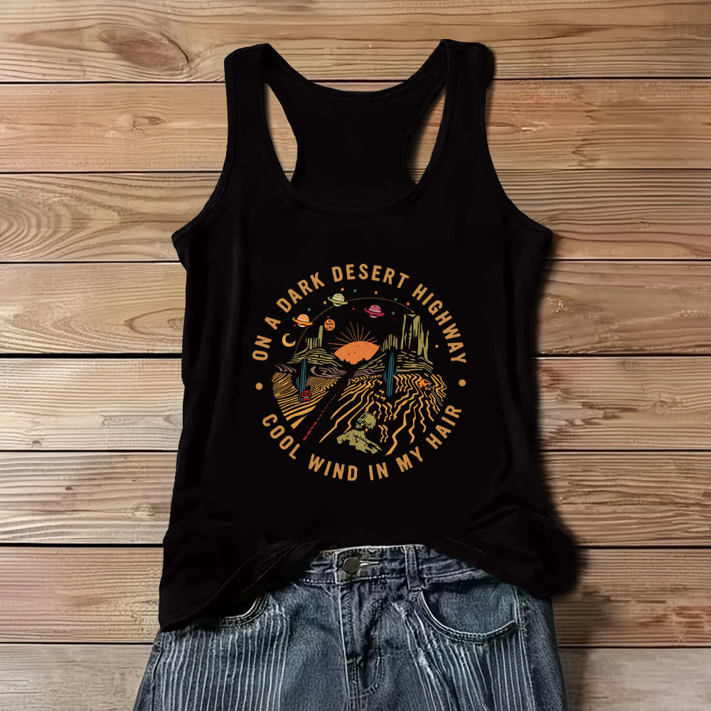 Olivenorma Summer Casual T-Shirt for Women Crewneck Sleeveless Tank Top - Black - 3XL - image 5