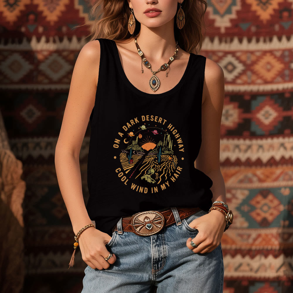 Olivenorma Summer Casual T-Shirt for Women Crewneck Sleeveless Tank Top - image 6