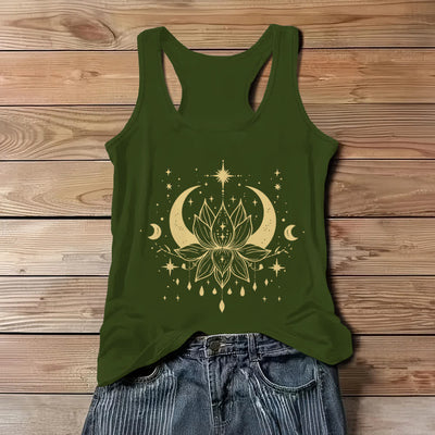 Olivenorma Yoga Lotus Racerback Tank Tops - Green - 3XL - image 9