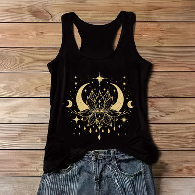 Olivenorma Yoga Lotus Racerback Tank Tops - Black - 3XL - image 1