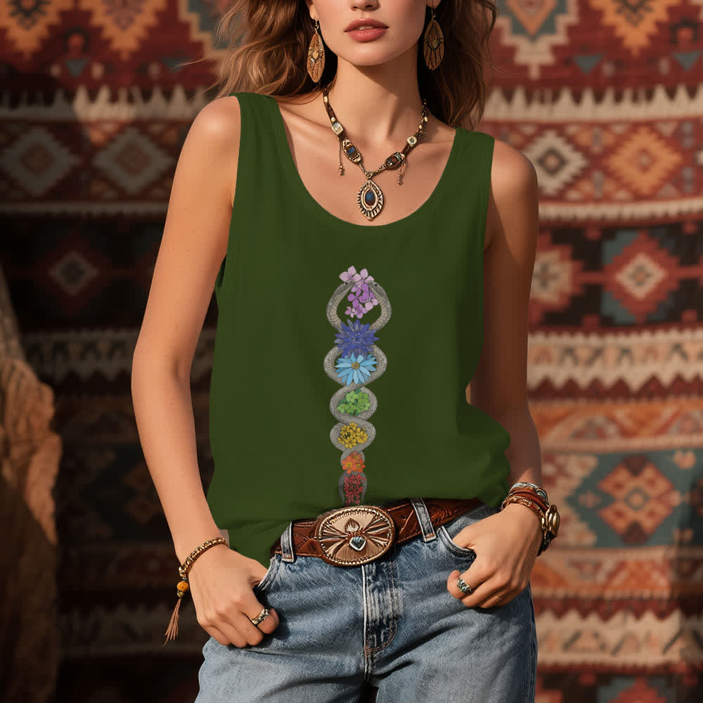 Olivenorma Kundalini Awakening 7 Chakra Tank Top - image 10