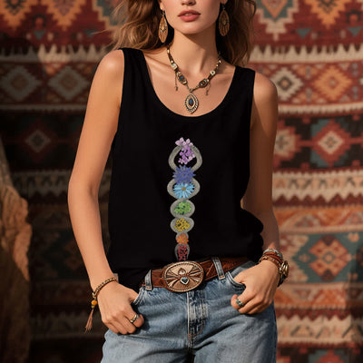 Olivenorma Kundalini Awakening 7 Chakra Tank Top - image 4