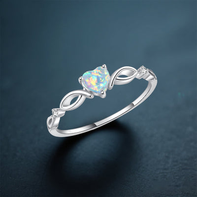 Olivenorma Heart of Nyx - Eternal Opal Crown Ring - image 5