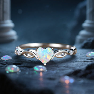 Olivenorma Heart of Nyx - Eternal Opal Crown Ring - image 3