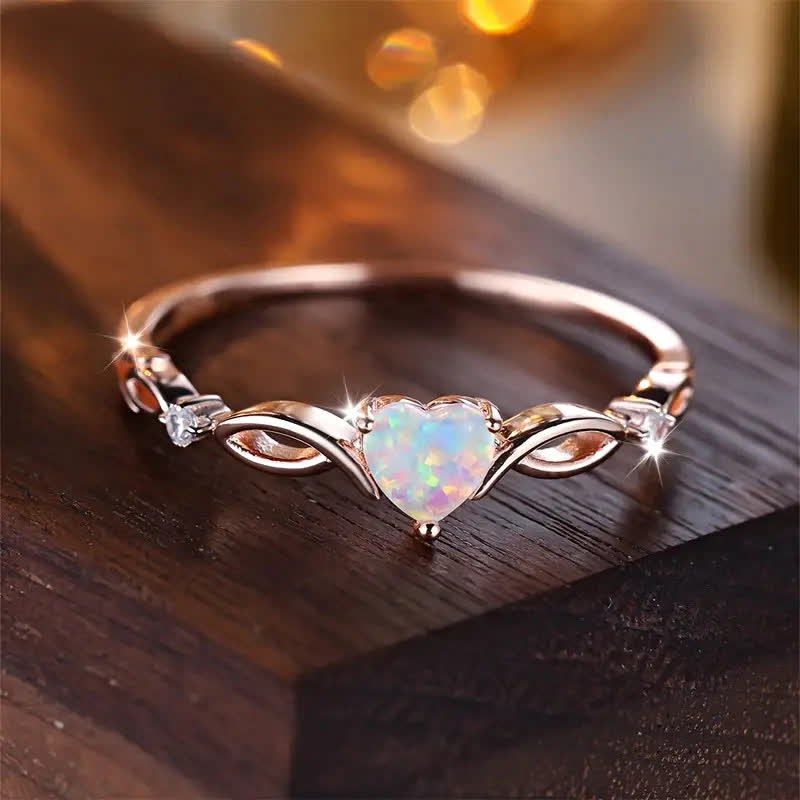 Olivenorma Heart of Nyx - Eternal Opal Crown Ring - image 10
