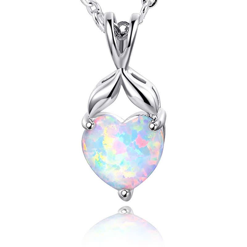 Olivenorma Heart of Nyx - Eternal Opal Crown Ring - Necklace - 45+5cm - image 12