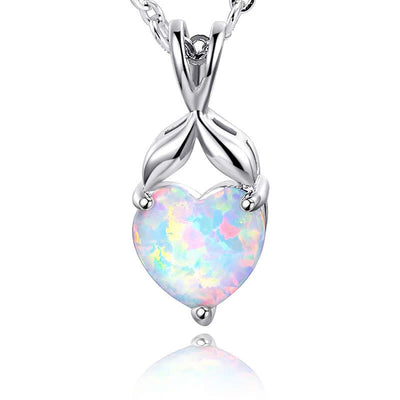 Olivenorma Heart of Nyx - Eternal Opal Crown Ring - Necklace - 45+5cm - image 12