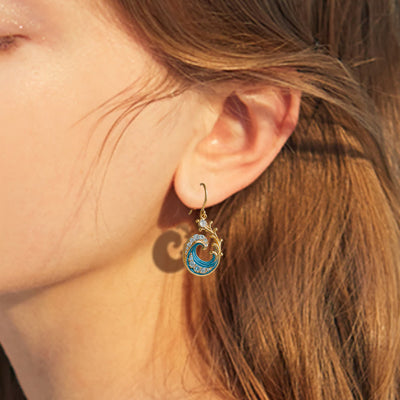 Olivenorma Elysian Tides – The Ocean Secret Wave Earrings Necklace Ring - image 7