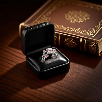 Olivenorma Enchanted Sakura Grove Rose Quartz Ring - image 5