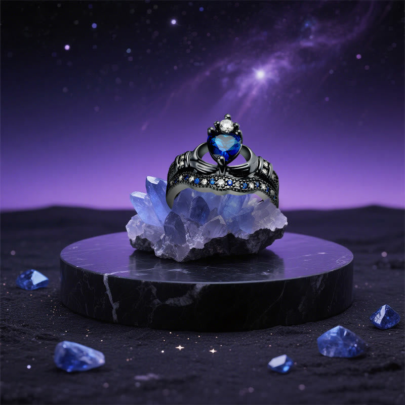Olivenorma Pluto's Heart Sapphire Love Ring - image 5